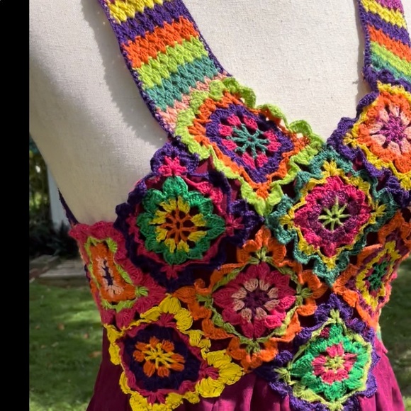 Agua Bendita Bendito Tejido Crochet Maxi Boho 
Dress - Picture 9 of 10